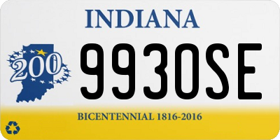 IN license plate 993OSE