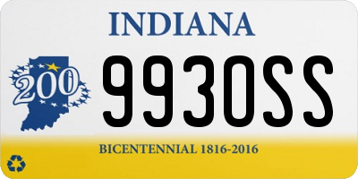 IN license plate 993OSS