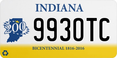 IN license plate 993OTC