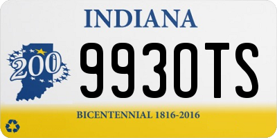 IN license plate 993OTS