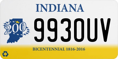 IN license plate 993OUV