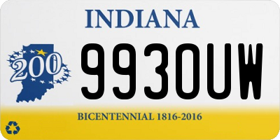 IN license plate 993OUW