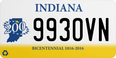 IN license plate 993OVN