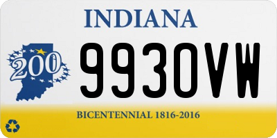 IN license plate 993OVW