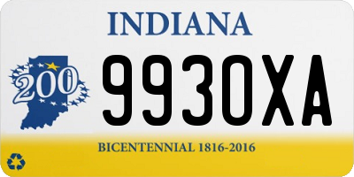 IN license plate 993OXA