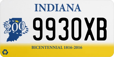 IN license plate 993OXB