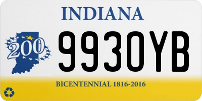 IN license plate 993OYB