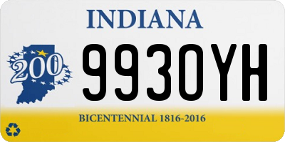 IN license plate 993OYH