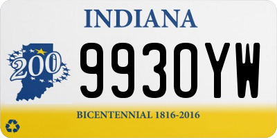 IN license plate 993OYW