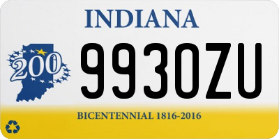 IN license plate 993OZU