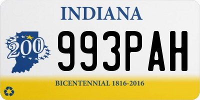 IN license plate 993PAH