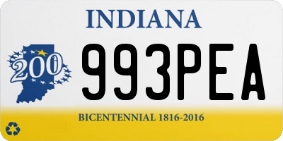 IN license plate 993PEA