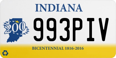 IN license plate 993PIV