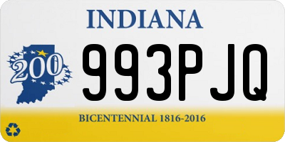 IN license plate 993PJQ