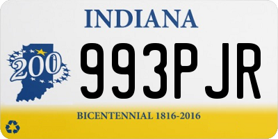 IN license plate 993PJR