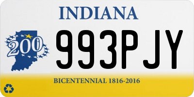 IN license plate 993PJY