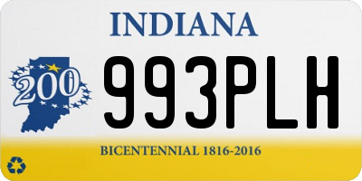 IN license plate 993PLH