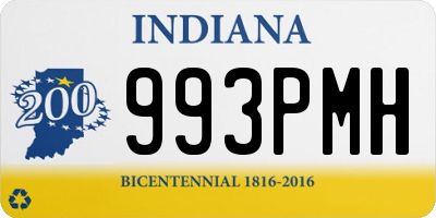 IN license plate 993PMH