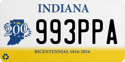 IN license plate 993PPA