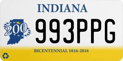 IN license plate 993PPG