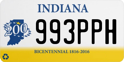 IN license plate 993PPH