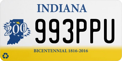 IN license plate 993PPU