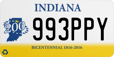 IN license plate 993PPY