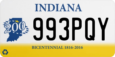 IN license plate 993PQY