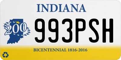 IN license plate 993PSH