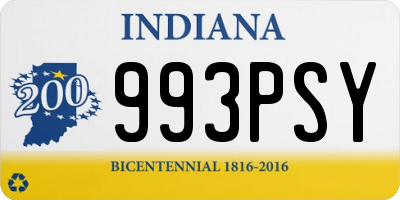 IN license plate 993PSY