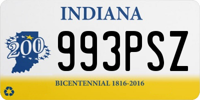 IN license plate 993PSZ