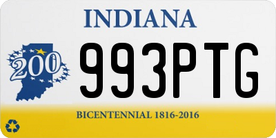 IN license plate 993PTG