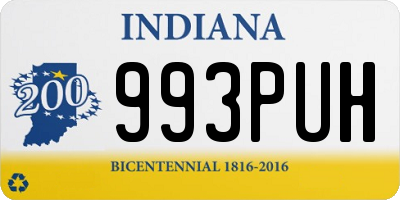 IN license plate 993PUH