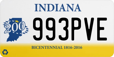 IN license plate 993PVE