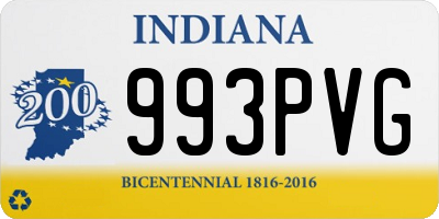 IN license plate 993PVG