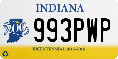 IN license plate 993PWP