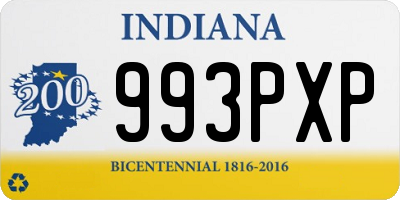 IN license plate 993PXP