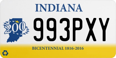 IN license plate 993PXY