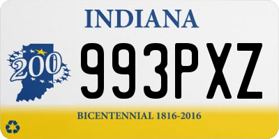 IN license plate 993PXZ