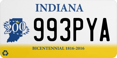 IN license plate 993PYA