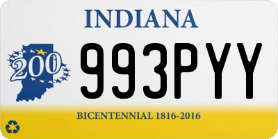 IN license plate 993PYY