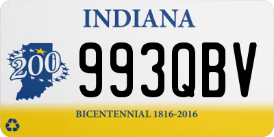 IN license plate 993QBV