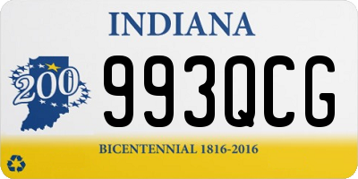 IN license plate 993QCG