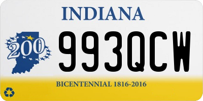 IN license plate 993QCW