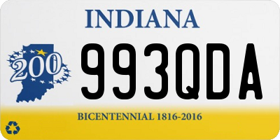 IN license plate 993QDA