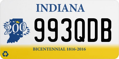 IN license plate 993QDB