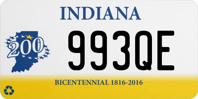 IN license plate 993QE