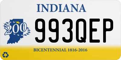 IN license plate 993QEP