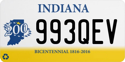 IN license plate 993QEV