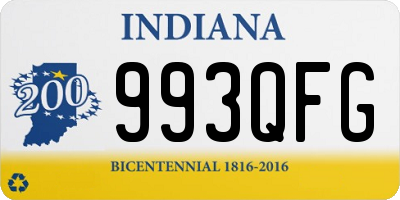 IN license plate 993QFG